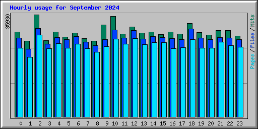 Hourly usage for September 2024