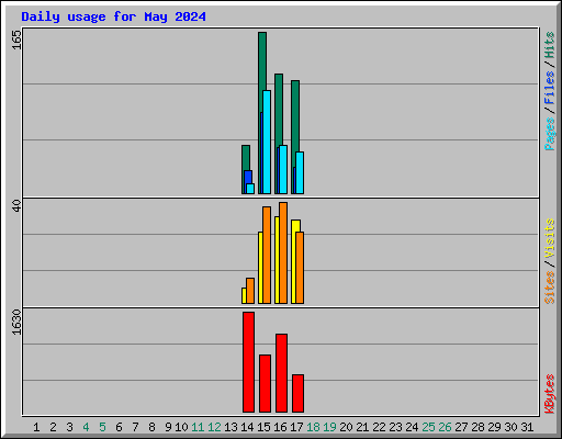 Daily usage for May 2024